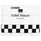 Chef's Essentials Toilet Tissue 24 White Rolls  Adomoo